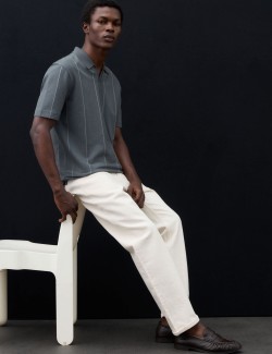 Supima® Cotton Rich Striped Polo Shirt
