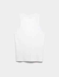Cotton Rich Ribbed Vest