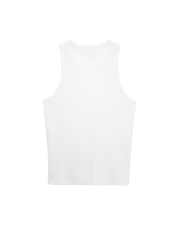 Cotton Rich Ribbed Vest