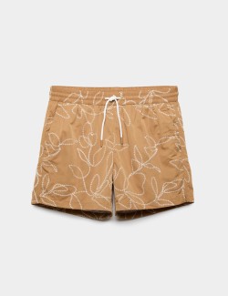 Quick Dry Embroidered Swim Shorts