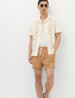 Quick Dry Embroidered Swim Shorts