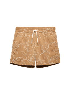Quick Dry Embroidered Swim Shorts