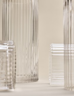 Set of 4 Celine Ribbed Hi Ball Glasses