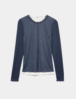 Double Layer Lettuce Hem Top