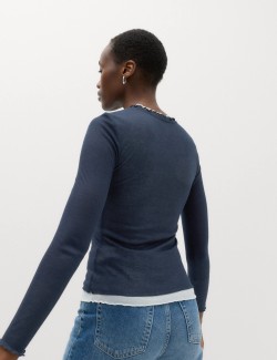 Double Layer Lettuce Hem Top
