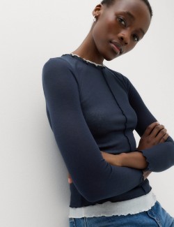 Double Layer Lettuce Hem Top