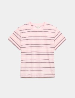 Pure Cotton Striped T-Shirt