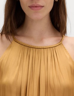 Round Neck Midaxi Tiered Dress