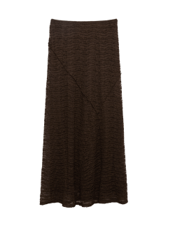 Jersey Textured Midaxi Straight Slip Skirt