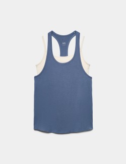 Modal Rich Lightweight 2-in-1 Double Layer Vest Top