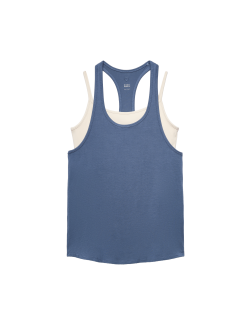 Modal Rich Lightweight 2-in-1 Double Layer Vest Top