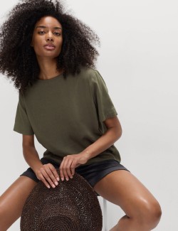 Linen Rich Relaxed T-Shirt