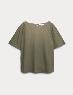 Linen Rich Relaxed T-Shirt
