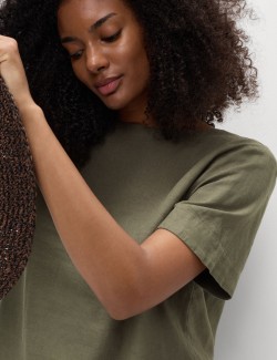 Linen Rich Relaxed T-Shirt