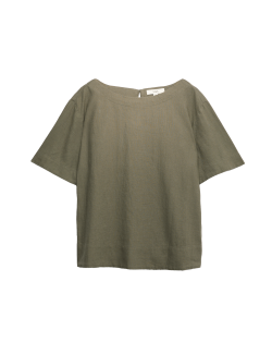 Linen Rich Relaxed T-Shirt