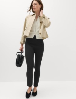 Pleat Front Slim Fit Trousers