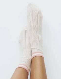 2 Pack Cotton Rich Sports Stripe Crew Socks