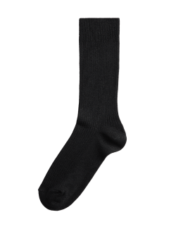 All Over Ribbed Ankle High Socks