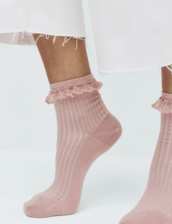 2 Pack Cotton Rich Quarter Socks