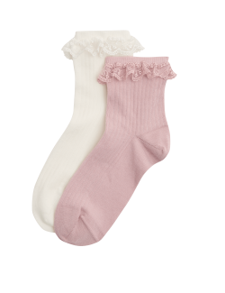 2 Pack Cotton Rich Quarter Socks