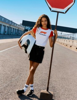 Formula 1® Fitted Crop T-Shirt (6-16 Yrs).