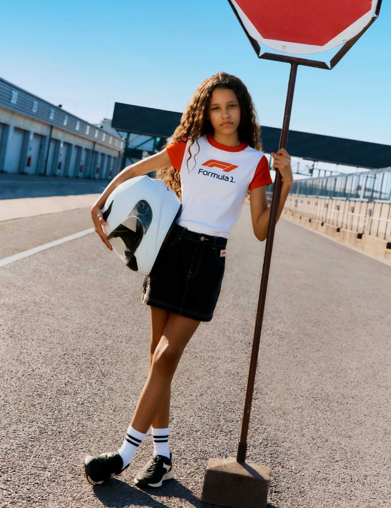 Formula 1® Fitted Crop T-Shirt (6-16 Yrs).