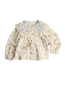 Pure Cotton Ditsy Floral Blouse (2-8 Yrs)