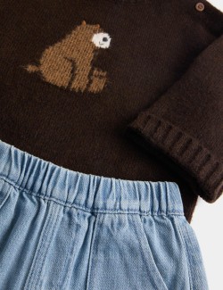 2pc Knitted Bear Top & Bottom Outfit (0-6 Yrs)