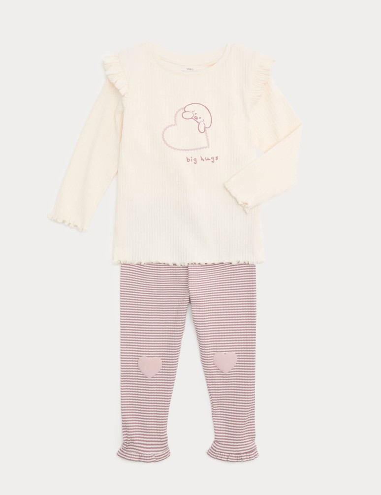 Dvoudílný outfit Heart Dog (0–3 roky)