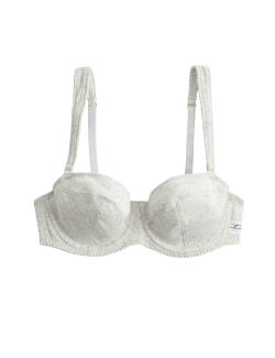 Juni Cotton Rib Wired Balconette Bra (A-E)
