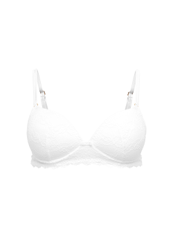 Ida Lace Non Wired Push-Up Plunge Bra (A-E)