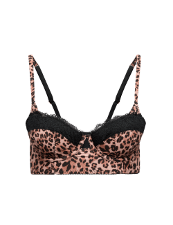 Clara Papertouch Leopard Longline Balcony Bra (A-E)