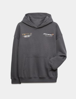 Mikina s kapucí s grafikou McLaren™ a vysokým obsahem bavlny (2-16 let)