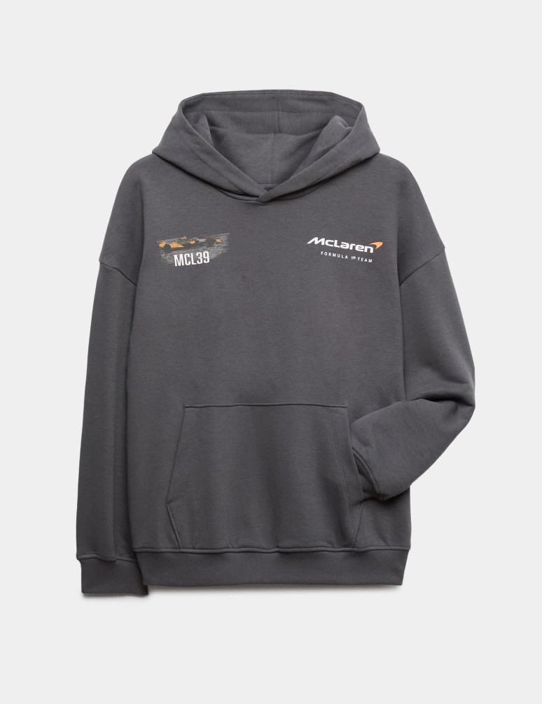 Mikina s kapucí s grafikou McLaren™ a vysokým obsahem bavlny (2-16 let)