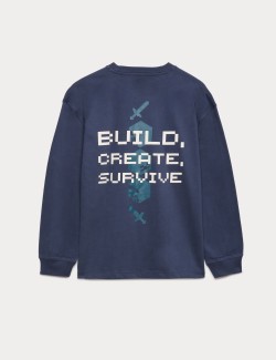 Top z čisté bavlny s motivem Minecraft™ (6–16 let)