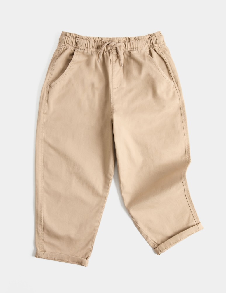 Cotton Rich Pull On Cargo Trousers (2-8 Yrs)