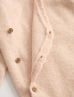 Dvoudílný pletený outfit s capáčky (3,2 kg – 12 měsíců)