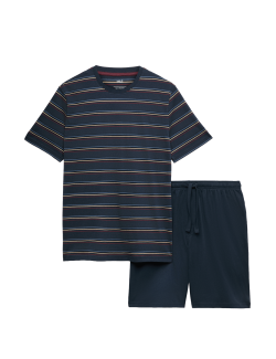 Pure Cotton Rainbow Stripe Pyjama Set