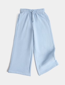 Wide Leg Cotton Rich Joggers (2-8 Yrs)