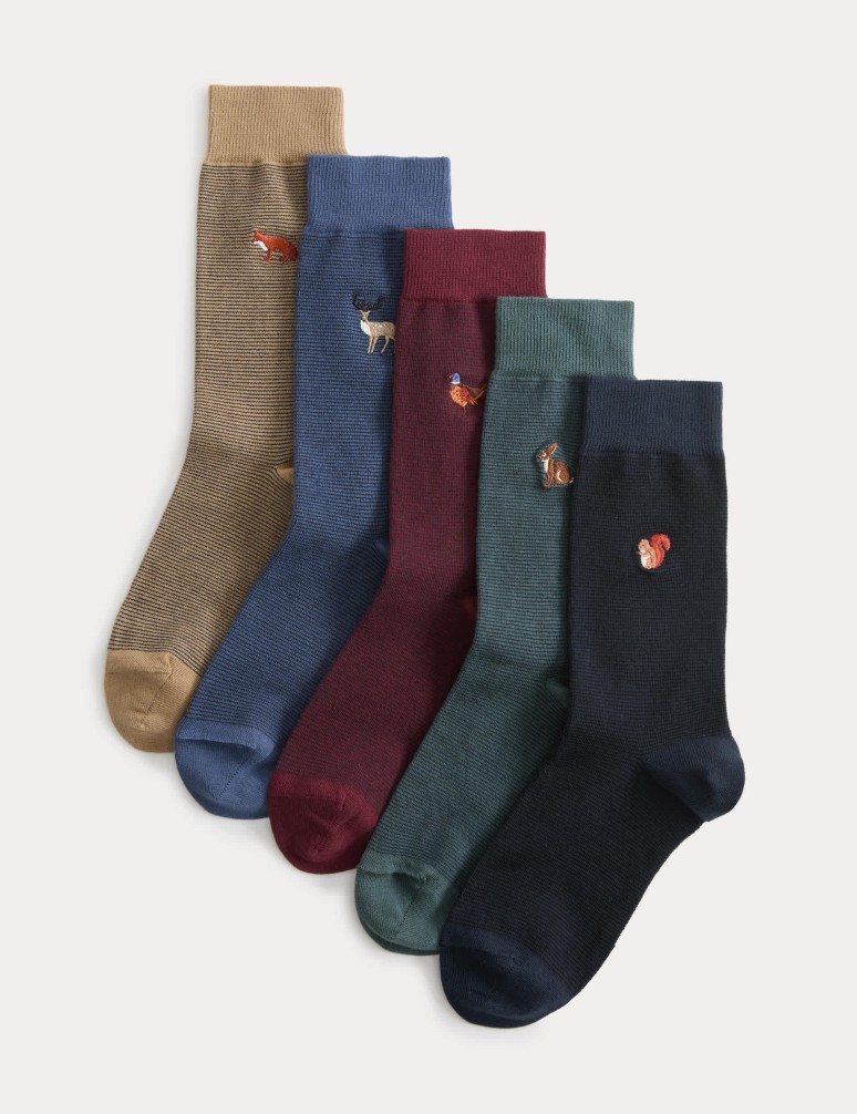 5 Pack Cool & Fresh™ Woodland Socks