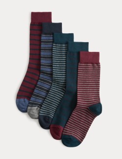 5 Pack Cool & Fresh™ Striped Socks