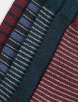 Pruhované ponožky s technologií Cool & Freshfeet™, 5 párů