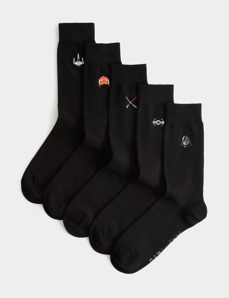 5 Pack Star Wars™ Cotton Rich Socks