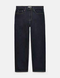 Autentické džíny s pytlovitými nohavicemi z pevného denimu