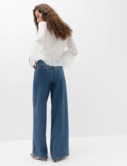 High Waisted Smart Wide Leg Jeans