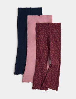 3 Pack Animal Print Kickflare Leggings (2-10 Yrs)