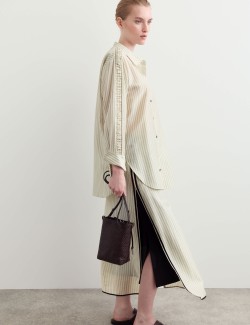 Tencel™ Rich Sheer Striped Shirt
