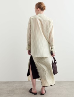 Tencel™ Rich Sheer Striped Shirt
