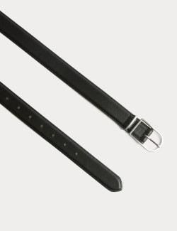 Leather Refined Buckle Jeans Belt