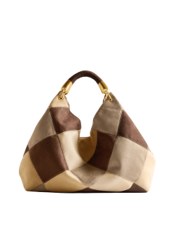 Patchwork Slouchy Shoulder Bag